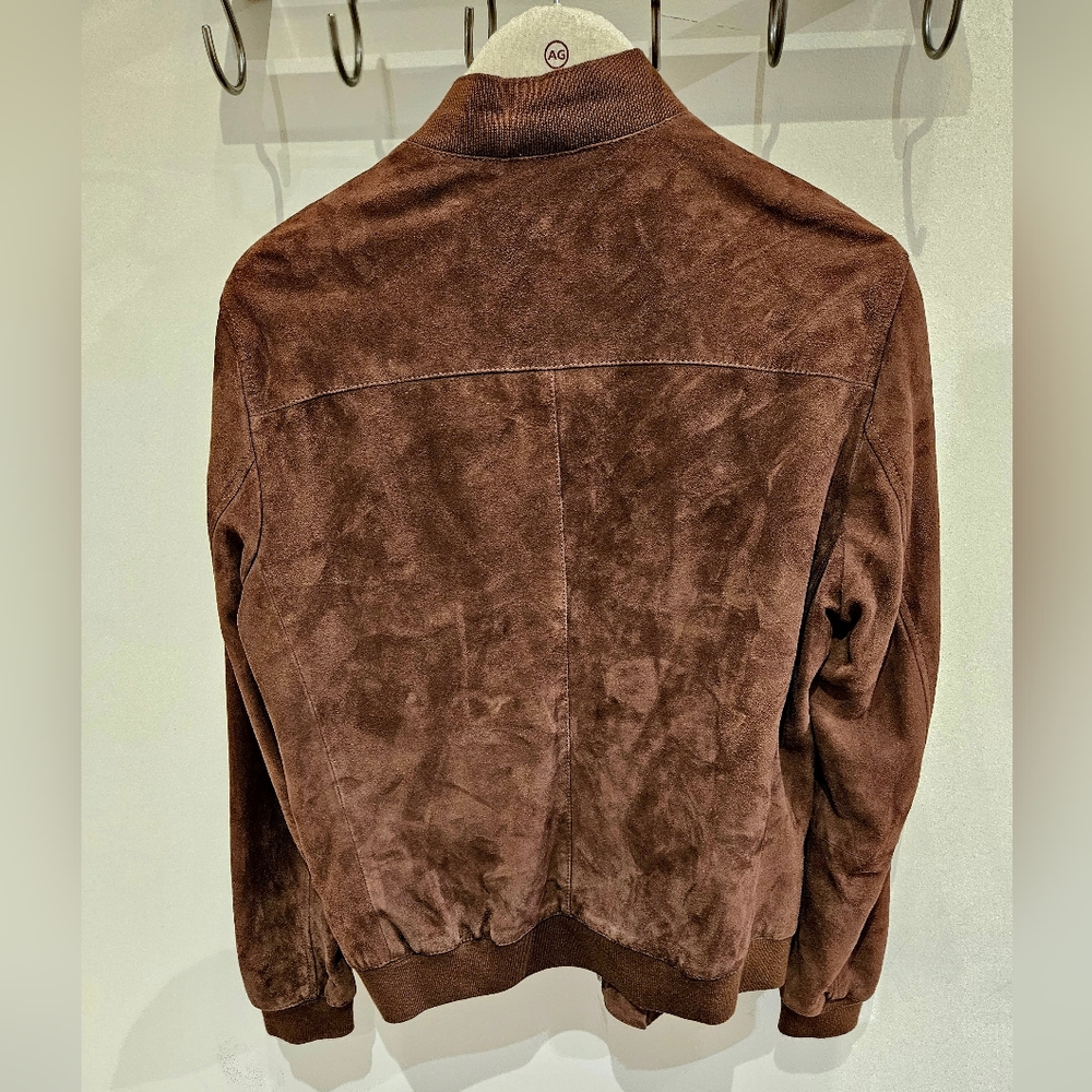 All Saints Leather Suede Bomber Jacket (L)